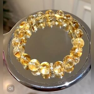 Golden Citrine Beaded Bracelet